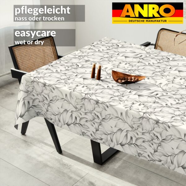 Tischdecke abwaschbar Tischtuch Tischwäsche Gartentischdecke Stofftischdecke Baumwolle Polyester Chloe