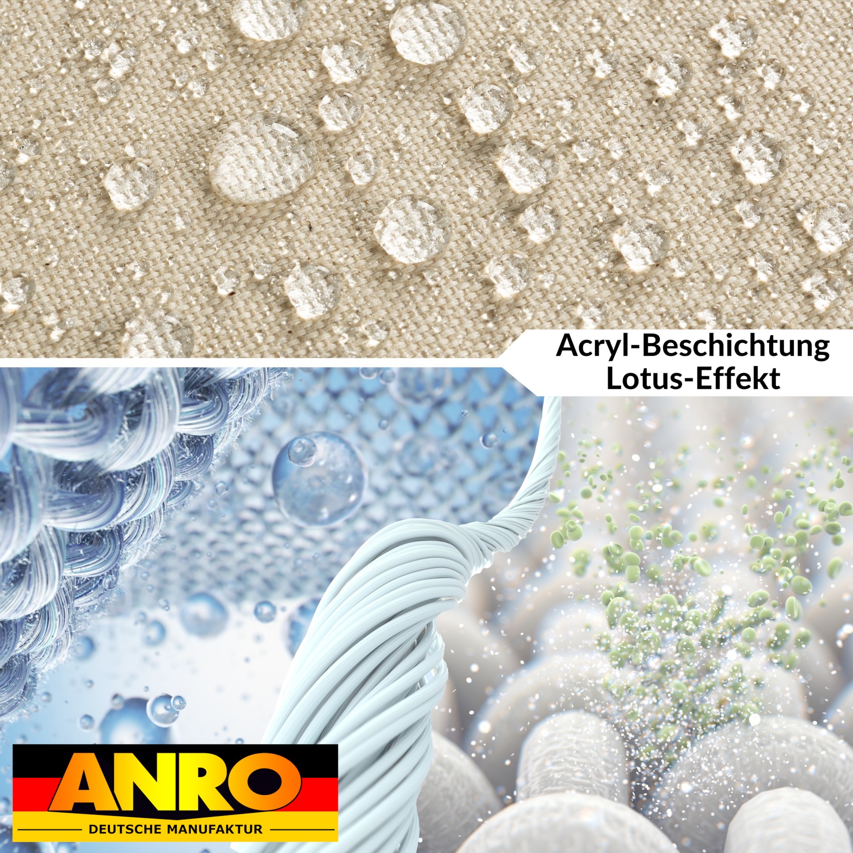 GTGANNA-102_40 Tischdecke abwaschbar Tischtuch Tischwäsche Gartentischdecke Stofftischdecke Leinenoptik Baumwolle Leinen Uni Sand