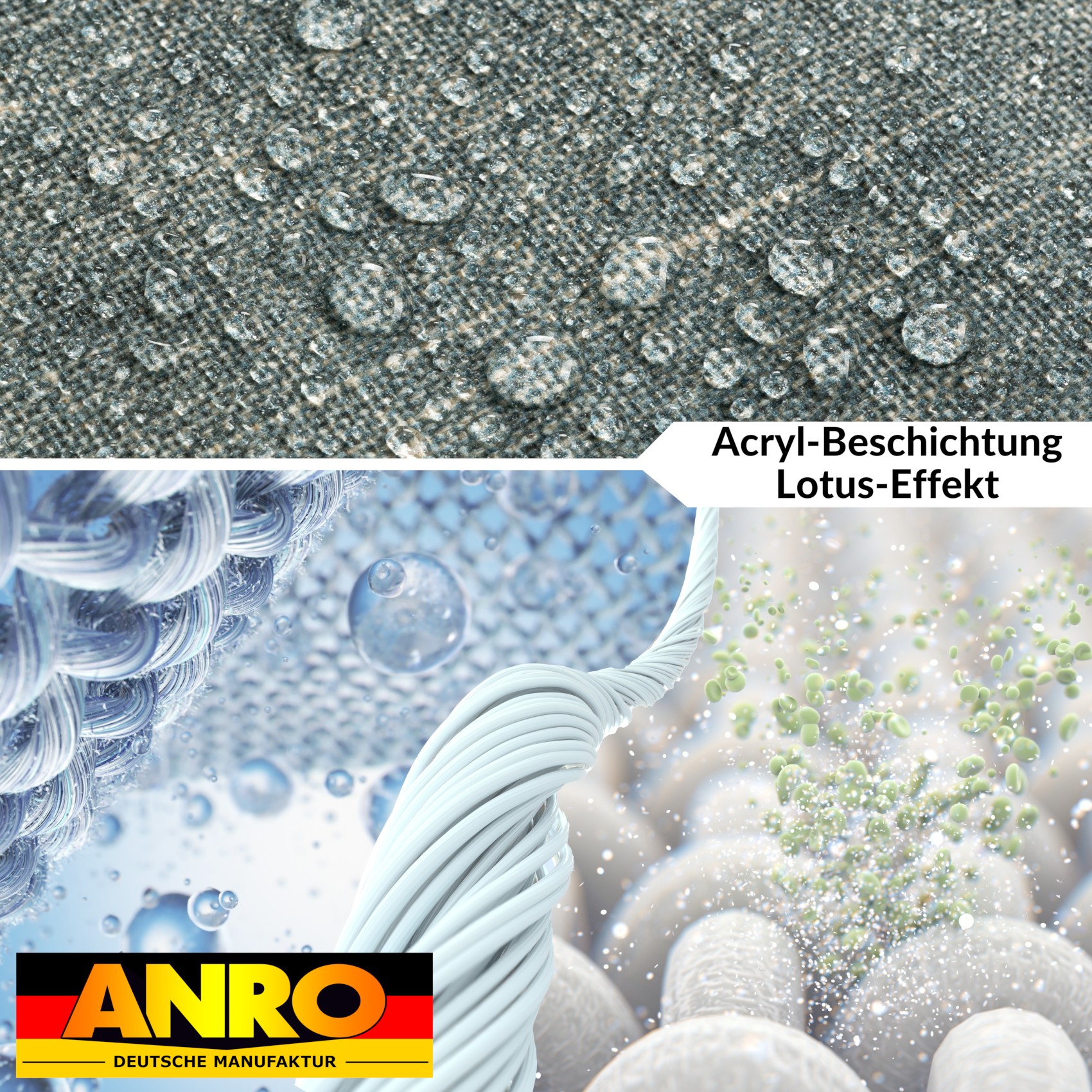 GTGANNA-107_40 Tischdecke abwaschbar Tischtuch Tischwäsche Gartentischdecke Stofftischdecke Leinenoptik Baumwolle Leinen Uni Petrol