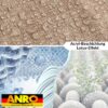 Tischdecke abwaschbar Tischtuch Tischwäsche Gartentischdecke Stofftischdecke Leinenoptik Baumwolle Leinen Uni Hellbraun