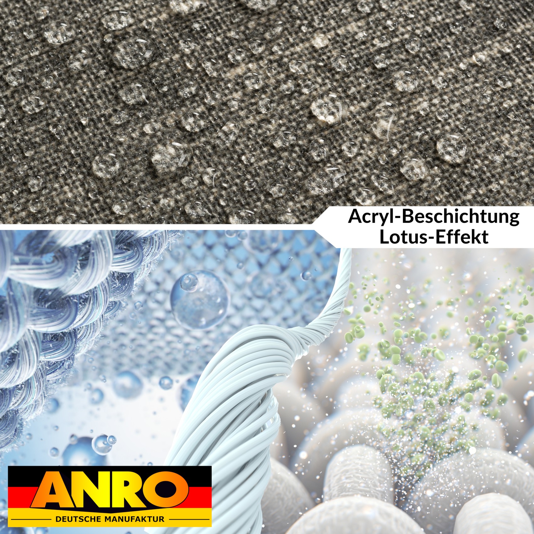 GTGANNA-110_40 Tischdecke abwaschbar Tischtuch Tischwäsche Gartentischdecke Stofftischdecke Leinenoptik Baumwolle Leinen Uni Anthrazit