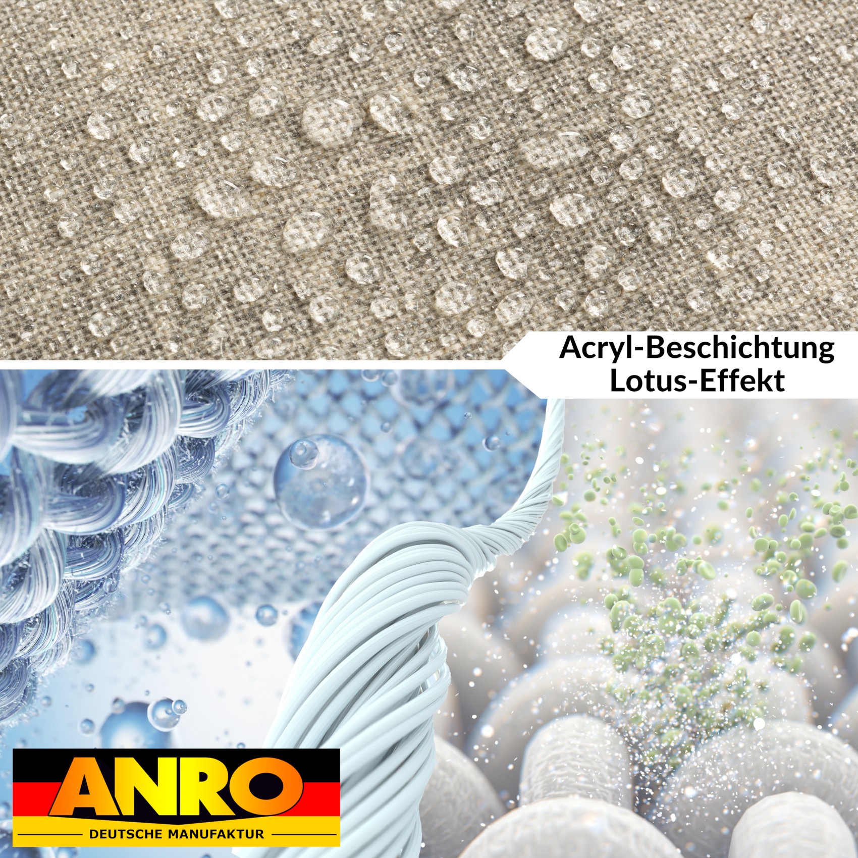 GTGANNA-111_40 Tischdecke abwaschbar Tischtuch Tischwäsche Gartentischdecke Stofftischdecke Leinenoptik Baumwolle Leinen Uni Grau