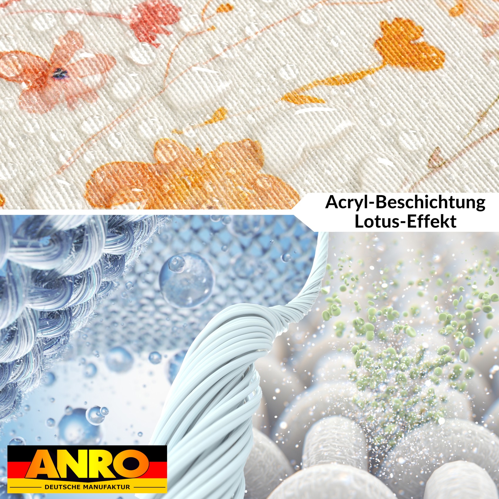 GTGANNA-51_40 Tischdecke abwaschbar Tischtuch Tischwäsche Gartentischdecke Stofftischdecke Baumwolle Polyester Alessia