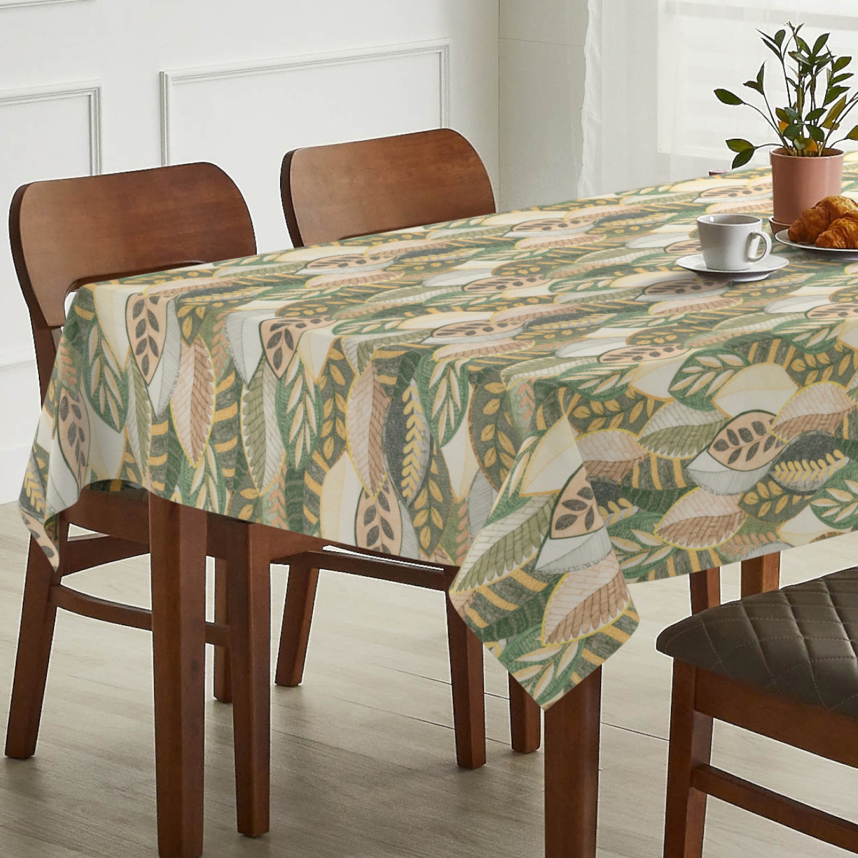 Tischdecke abwaschbar Tischtuch Tischwäsche Gartentischdecke Stofftischdecke Baumwolle Polyester Helena