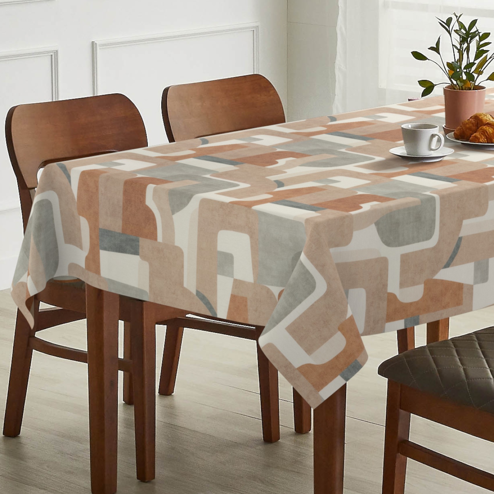 Tischdecke abwaschbar Tischtuch Tischwäsche Gartentischdecke Stofftischdecke Baumwolle Polyester Daphne