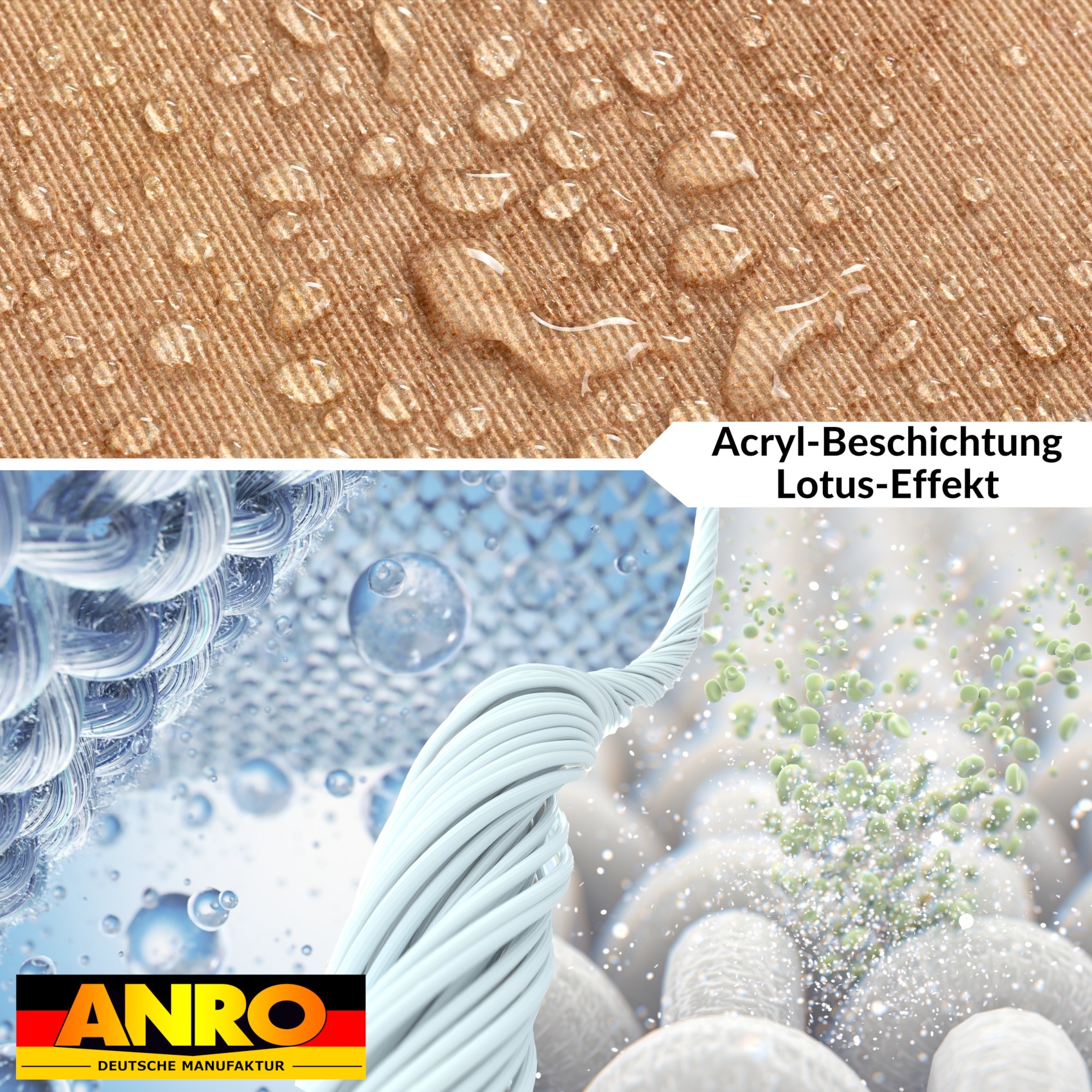 Tischdecke abwaschbar Tischtuch Tischwäsche Gartentischdecke Stofftischdecke Baumwolle Polyester Daphne