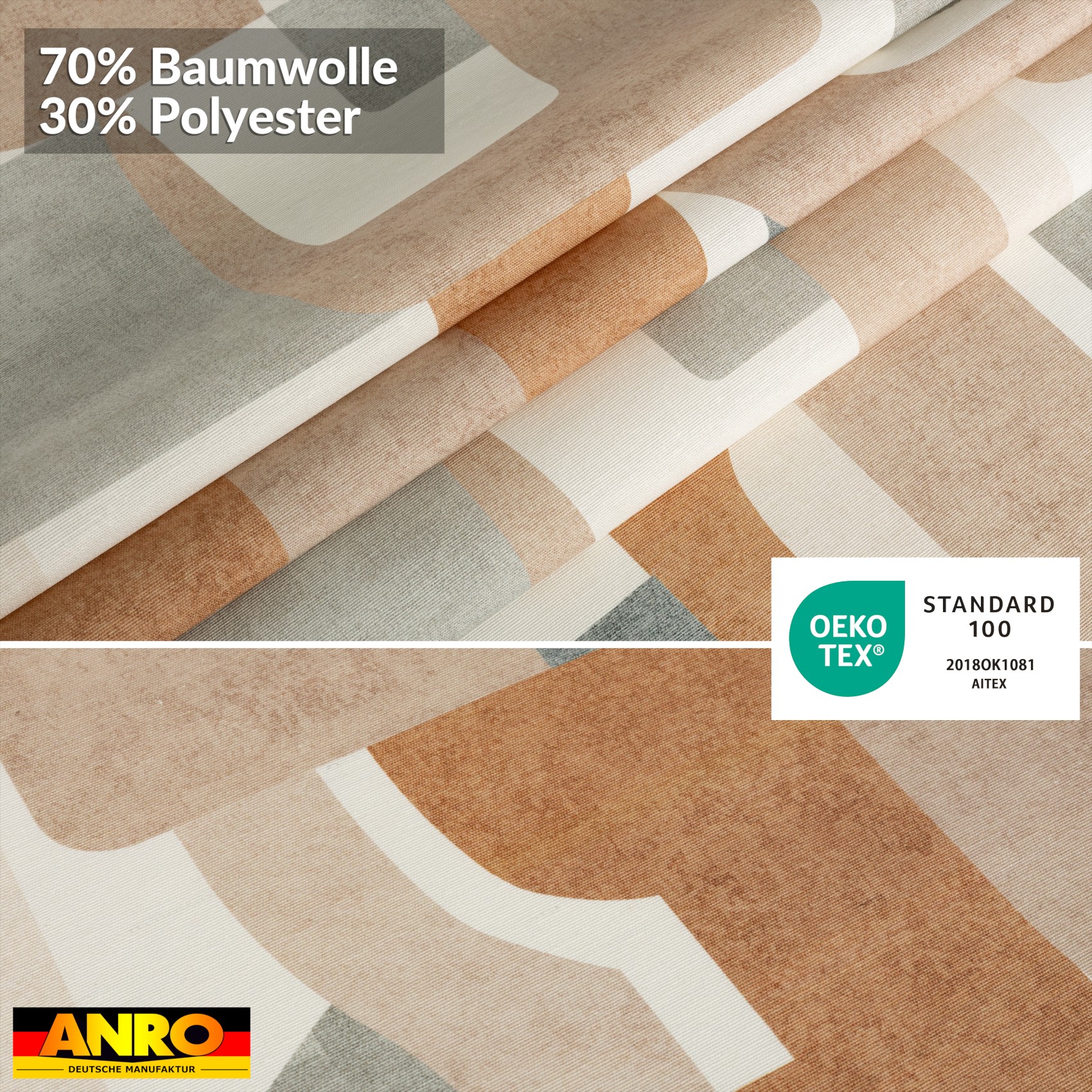 Tischdecke abwaschbar Tischtuch Tischwäsche Gartentischdecke Stofftischdecke Baumwolle Polyester Daphne