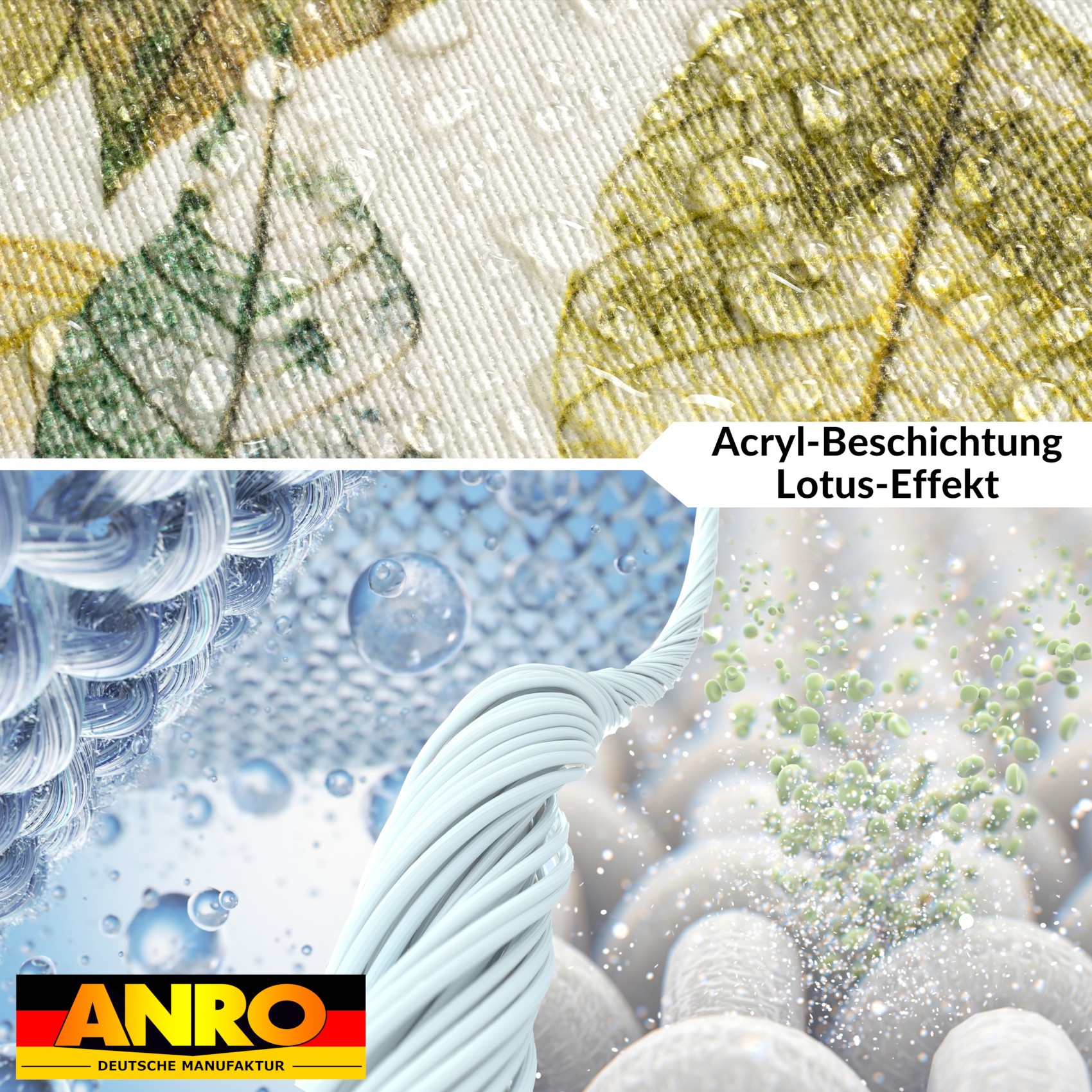 GTGANNA-55_40 Tischdecke abwaschbar Tischtuch Tischwäsche Gartentischdecke Stofftischdecke Baumwolle Polyester Penelope