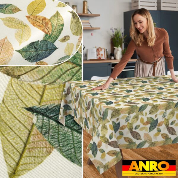Tischdecke abwaschbar Tischtuch Tischwäsche Gartentischdecke Stofftischdecke Baumwolle Polyester Penelope