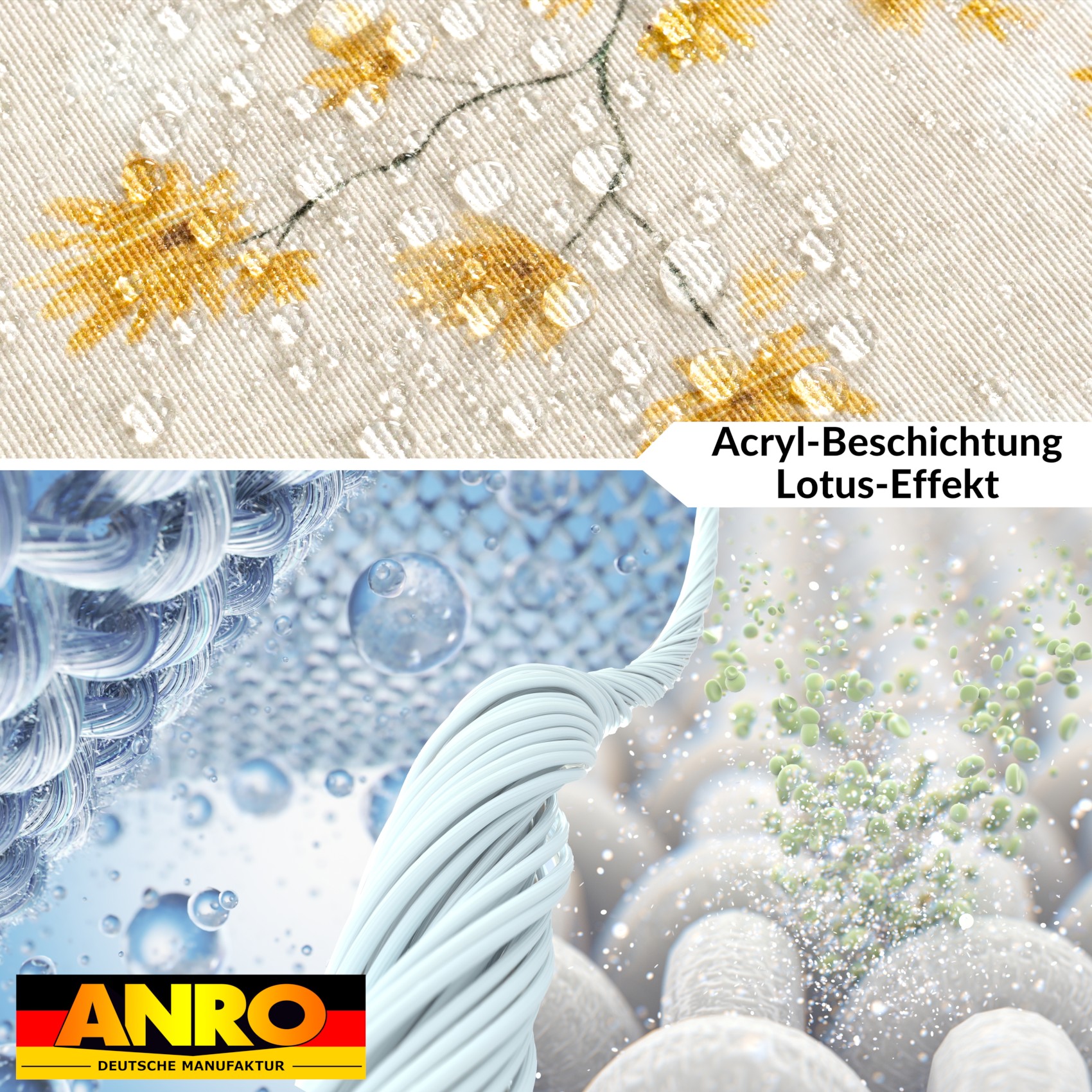 GTGANNA-56_40 Tischdecke abwaschbar Tischtuch Tischwäsche Gartentischdecke Stofftischdecke Baumwolle Polyester Callista