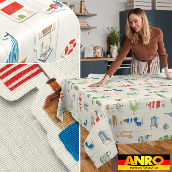 Tischdecke abwaschbar Tischtuch Tischwäsche Gartentischdecke Stofftischdecke Baumwolle Polyester Selene