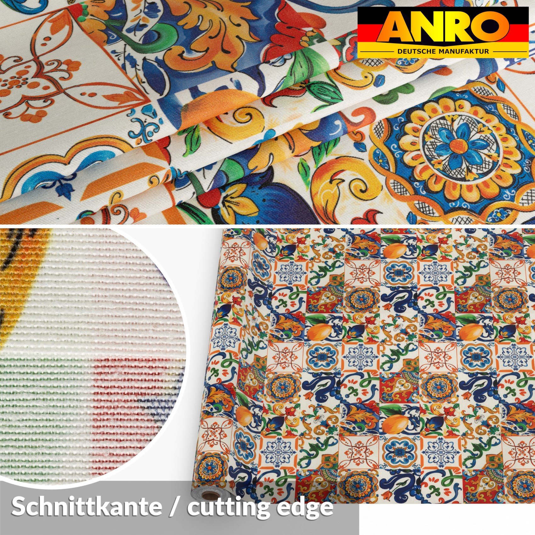 GTGANNA-58_30 Tischdecke abwaschbar Tischtuch Tischwäsche Gartentischdecke Stofftischdecke Baumwolle Polyester Thalia