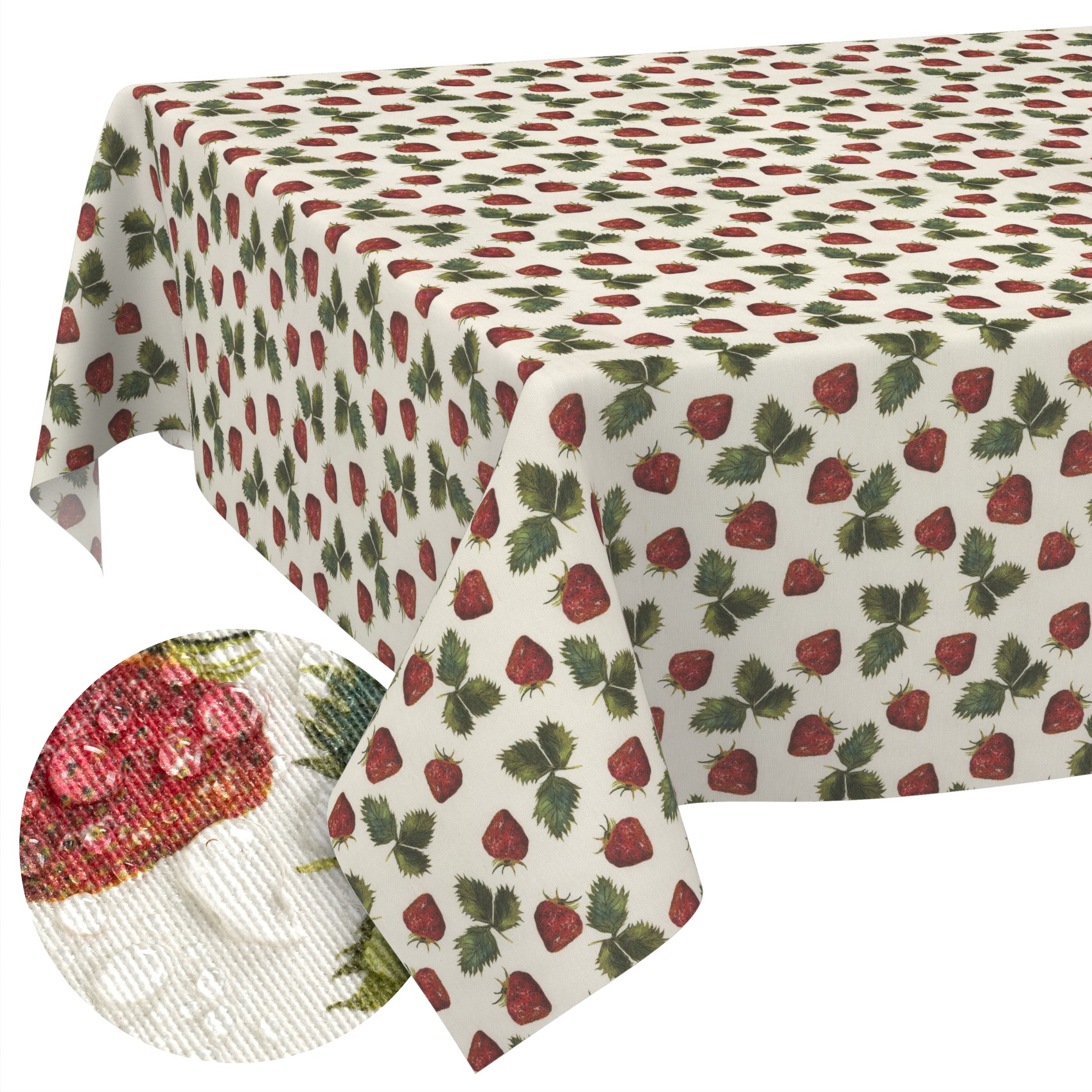 GTGANNA-59_SQ_11 Tischdecke abwaschbar Tischtuch Tischwäsche Gartentischdecke Stofftischdecke Baumwolle Polyester Iris