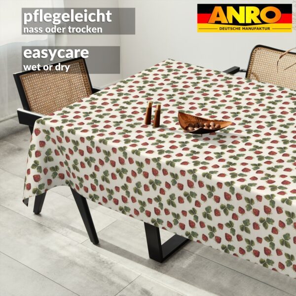 Tischdecke abwaschbar Tischtuch Tischwäsche Gartentischdecke Stofftischdecke Baumwolle Polyester Iris