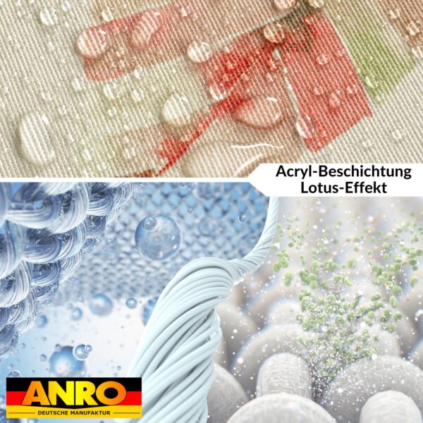 Tischdecke abwaschbar Tischtuch Tischwäsche Gartentischdecke Stofftischdecke Baumwolle Polyester Aurora