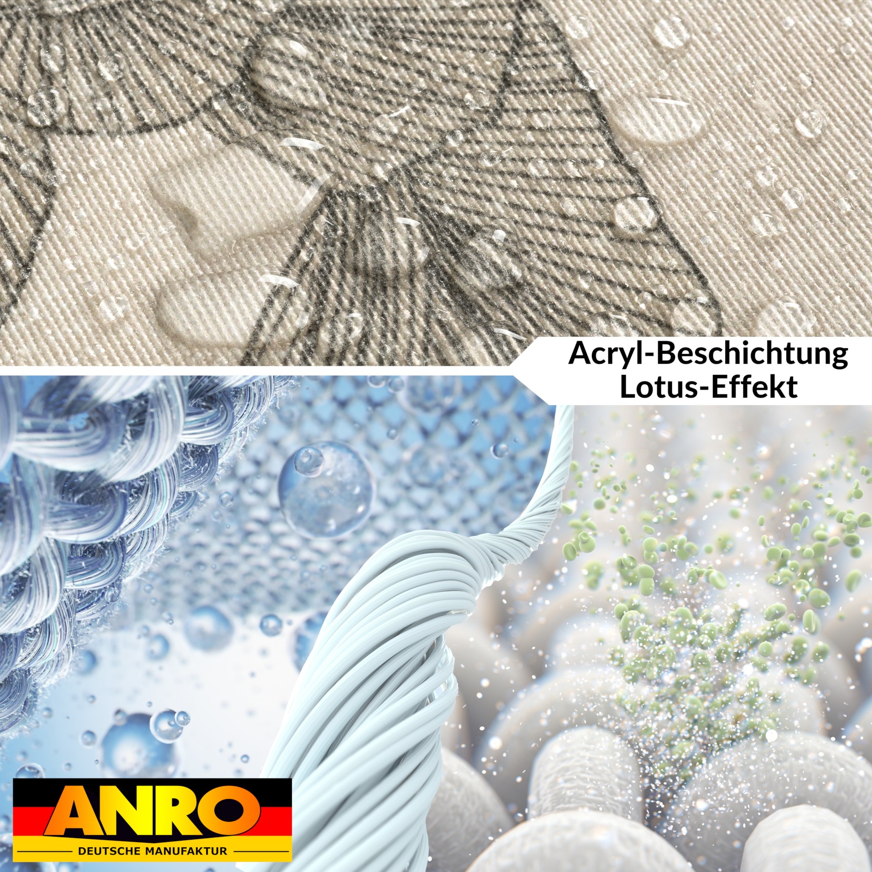 GTGANNA-61_40 Tischdecke abwaschbar Tischtuch Tischwäsche Gartentischdecke Stofftischdecke Baumwolle Polyester Lucia