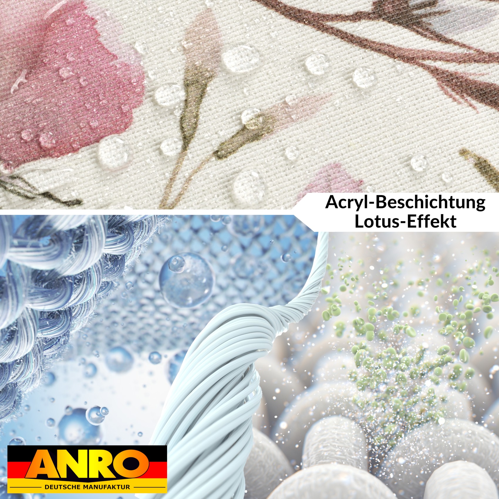 GTGANNA-64_40 Tischdecke abwaschbar Tischtuch Tischwäsche Gartentischdecke Stofftischdecke Baumwolle Polyester Giulia