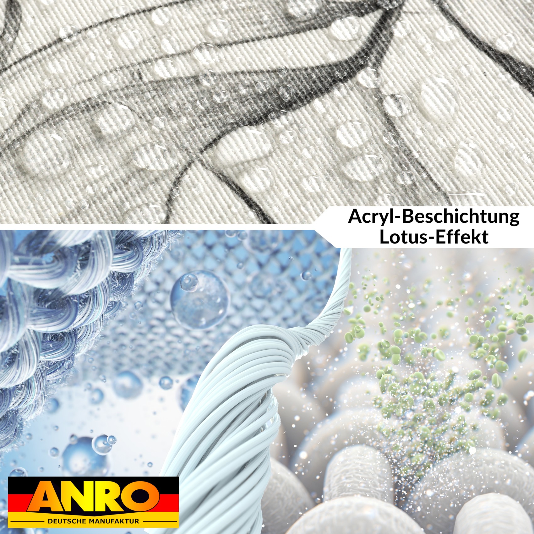 GTGANNA-65_40 Tischdecke abwaschbar Tischtuch Tischwäsche Gartentischdecke Stofftischdecke Baumwolle Polyester Chloe