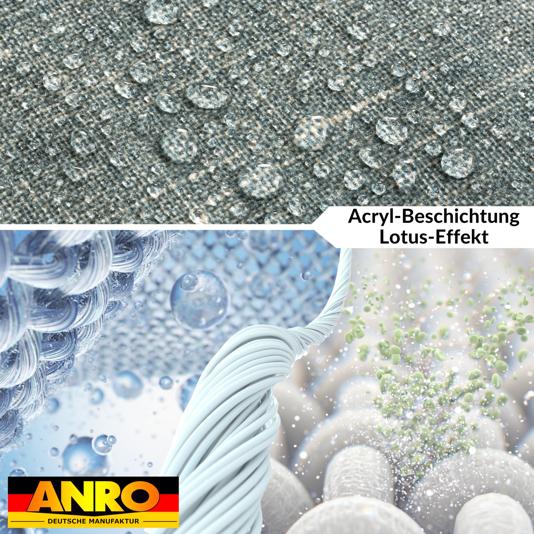 GTGANNA-107_40 Tischdecke abwaschbar Tischtuch Tischwäsche Gartentischdecke Stofftischdecke Leinenoptik Baumwolle Leinen Uni Petrol