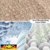 Tischdecke abwaschbar Tischtuch Tischwäsche Gartentischdecke Stofftischdecke Leinenoptik Baumwolle Leinen Uni Hellbraun