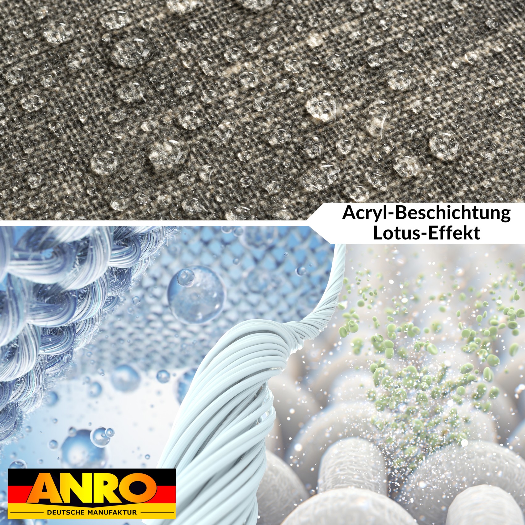 GTGANNA-110_40 Tischdecke abwaschbar Tischtuch Tischwäsche Gartentischdecke Stofftischdecke Leinenoptik Baumwolle Leinen Uni Anthrazit