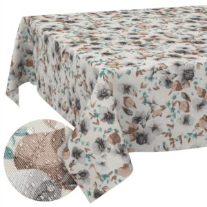 Tischdecke aus Stoff Textil Tischwäsche abwaschbar Tischtuch Baumwolle Polyester Silvia In-/Outdoor Tischdecke