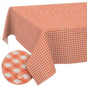 Tischdecke aus Stoff Textil Tischwäsche abwaschbar Tischtuch Baumwolle Polyester Vichy Red In-/Outdoor Tischdecke
