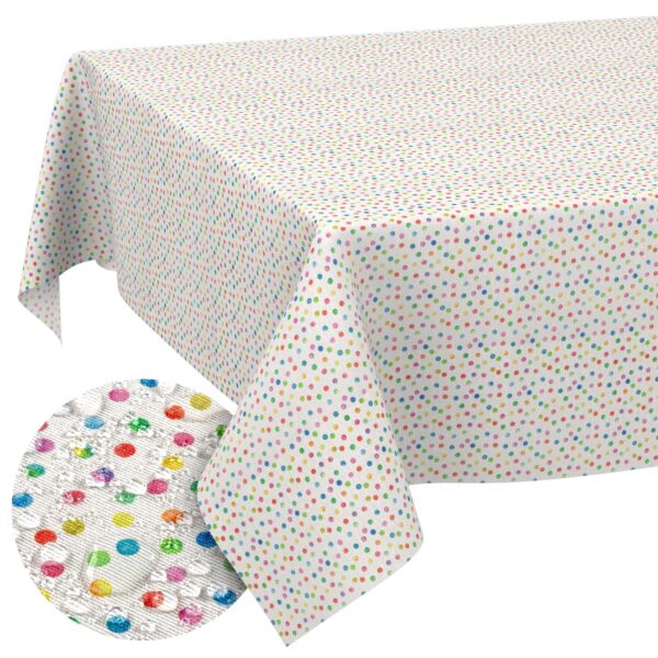 Stoff Tischdecke abwaschbar Tischwäsche Textil Tischtuch Baumwolle Polyester Mimi Outdoor Tischdecke Gartentischdecke