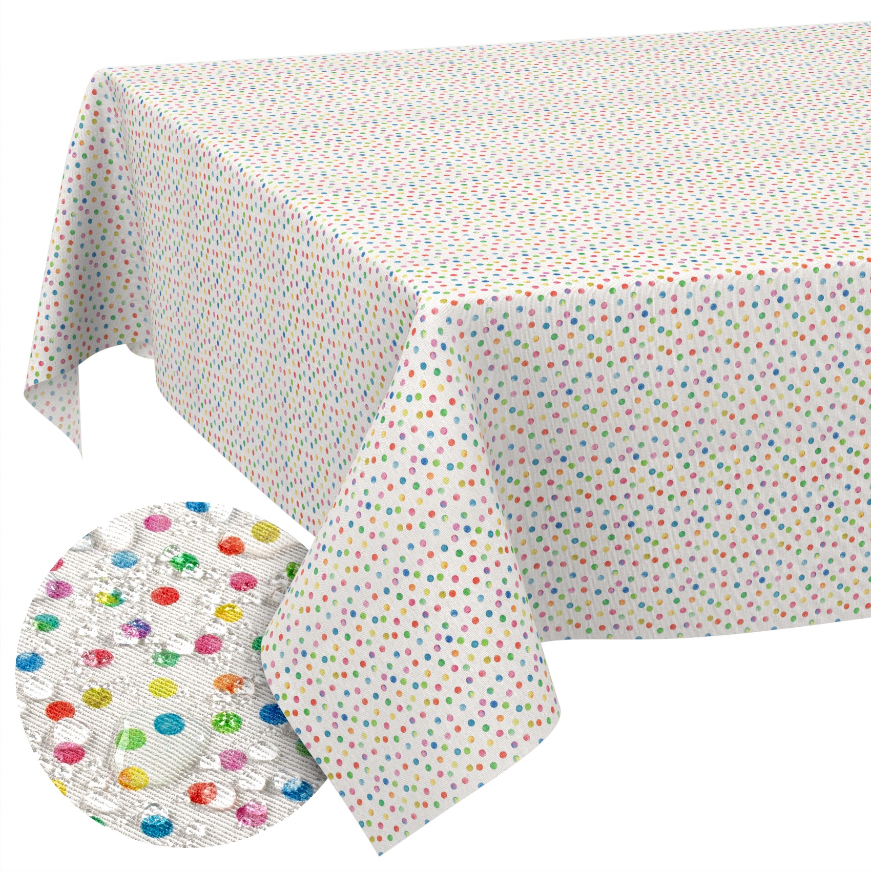 GTGANNA-05_SQ_10FBK Stoff Tischdecke abwaschbar Tischwäsche Textil Tischtuch Baumwolle Polyester Mimi Outdoor Tischdecke Gartentischdecke