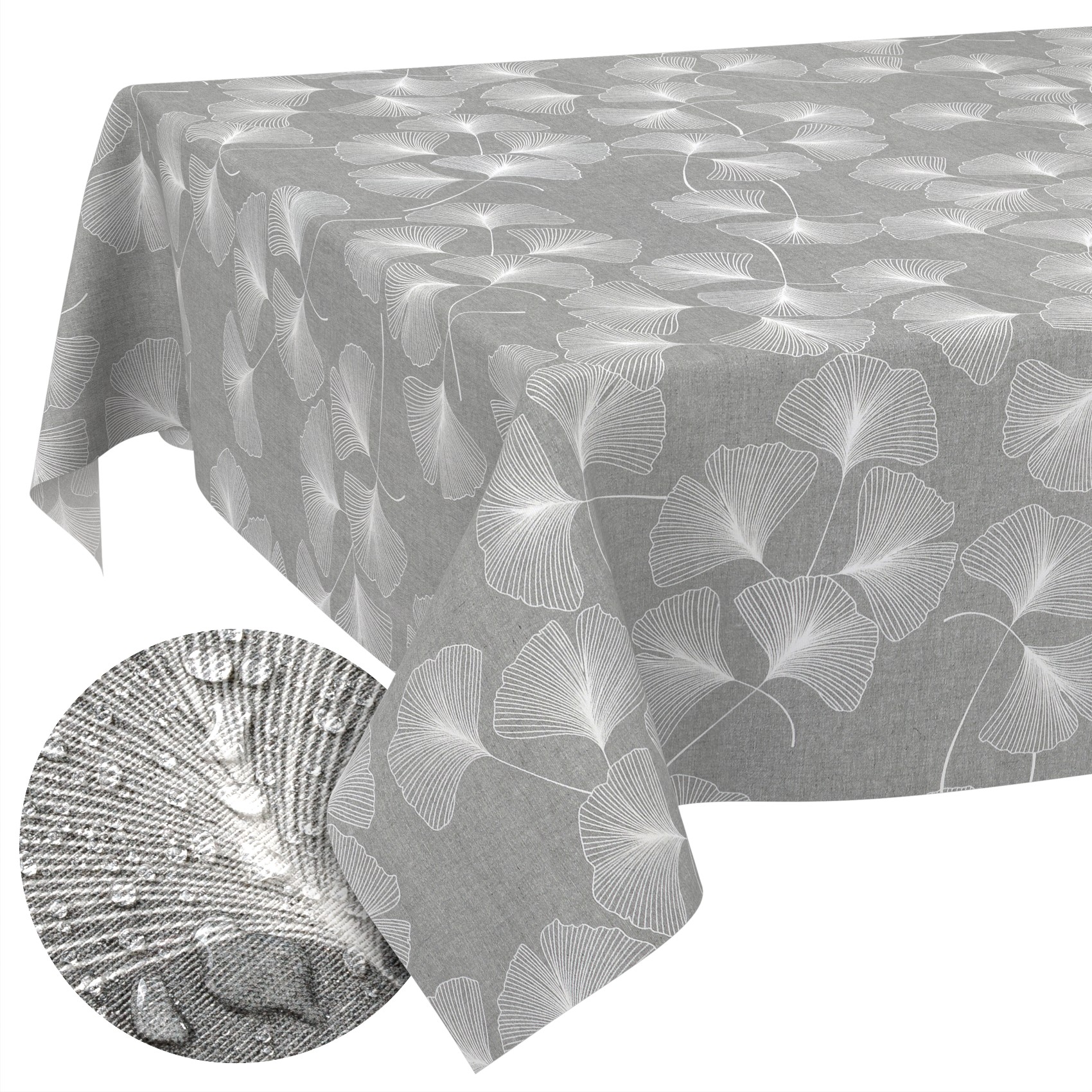 GTGANNA-09_SQ_10FBK Stoff Tischdecke abwaschbar Tischwäsche Textil Tischtuch Baumwolle Polyester Pusteblume Outdoor Tischdecke Gartentischdecke