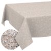 Stoff Tischdecke abwaschbar Tischwäsche Textil Tischtuch Baumwolle Polyester Violen Beige Outdoor Tischdecke Gartentischdecke