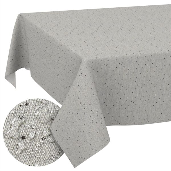 Stoff Tischdecke abwaschbar Tischwäsche Textil Tischtuch Baumwolle Polyester Stern Outdoor Tischdecke Gartentischdecke