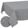 Stoff Tischdecke abwaschbar Tischwäsche Textil Tischtuch Baumwolle Polyester Dunkelgrau Outdoor Tischdecke Gartentischdecke