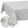 Weihnachtstischdecke Stofftischdecke Tischwäsche abwaschbar Tischtuch Baumwolle Polyester Weihnachten Schneeflocken