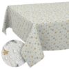 Weihnachtstischdecke Stofftischdecke Tischwäsche abwaschbar Tischtuch Baumwolle Polyester Weihnachten Sterne