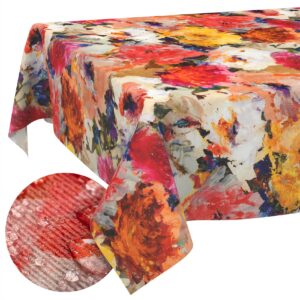 Tischdecke abwaschbar Stofftischdecke Gartentischdecke Textil Tischtuch Tafeldecke Meterware Kunst
