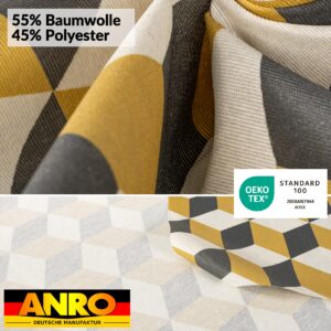 Tischdecke abwaschbar Stofftischdecke Gartentischdecke Textil Tischtuch Tafeldecke Meterware 3D Effekt