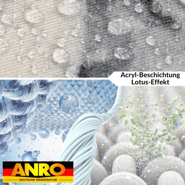 Tischdecke abwaschbar Stofftischdecke Gartentischdecke Textil Tischtuch Tafeldecke Meterware Marmor Schwarz