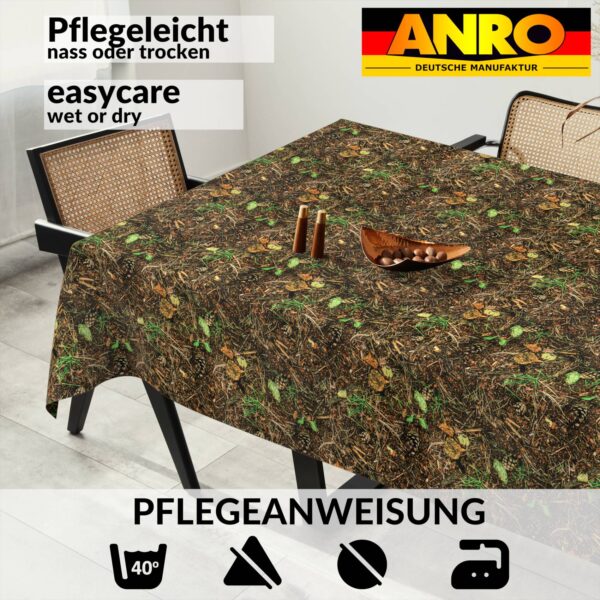 Tischdecke abwaschbar Stofftischdecke Gartentischdecke Textil Tischtuch Tafeldecke Meterware Waldboden