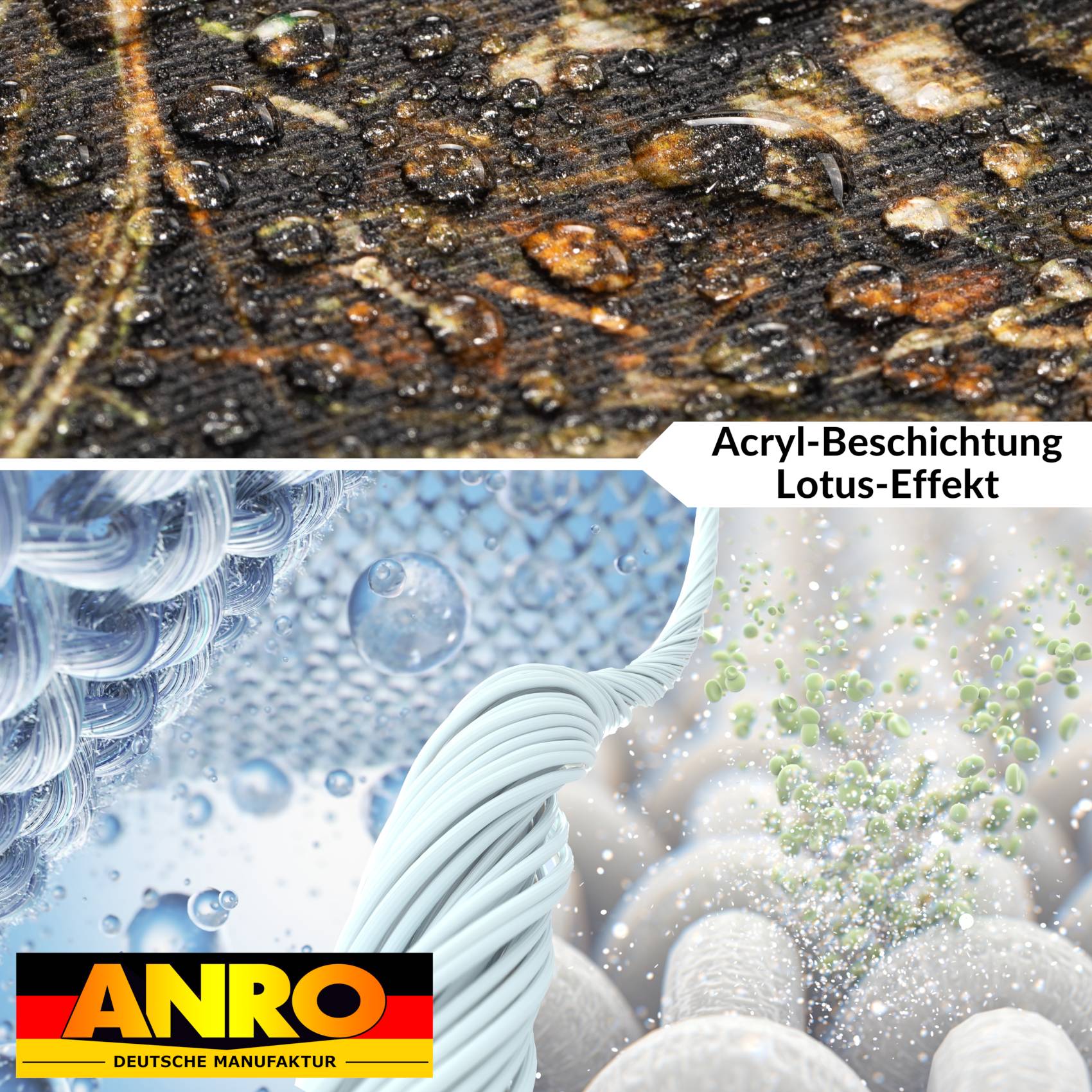 VIL2944_40 Tischdecke abwaschbar Stofftischdecke Gartentischdecke Textil Tischtuch Tafeldecke Meterware Waldboden