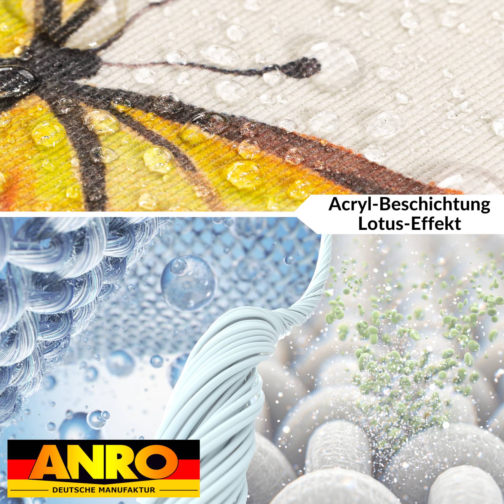 VIL3114_40 Tischdecke abwaschbar Stofftischdecke Gartentischdecke Textil Tischtuch Tafeldecke Meterware Istria