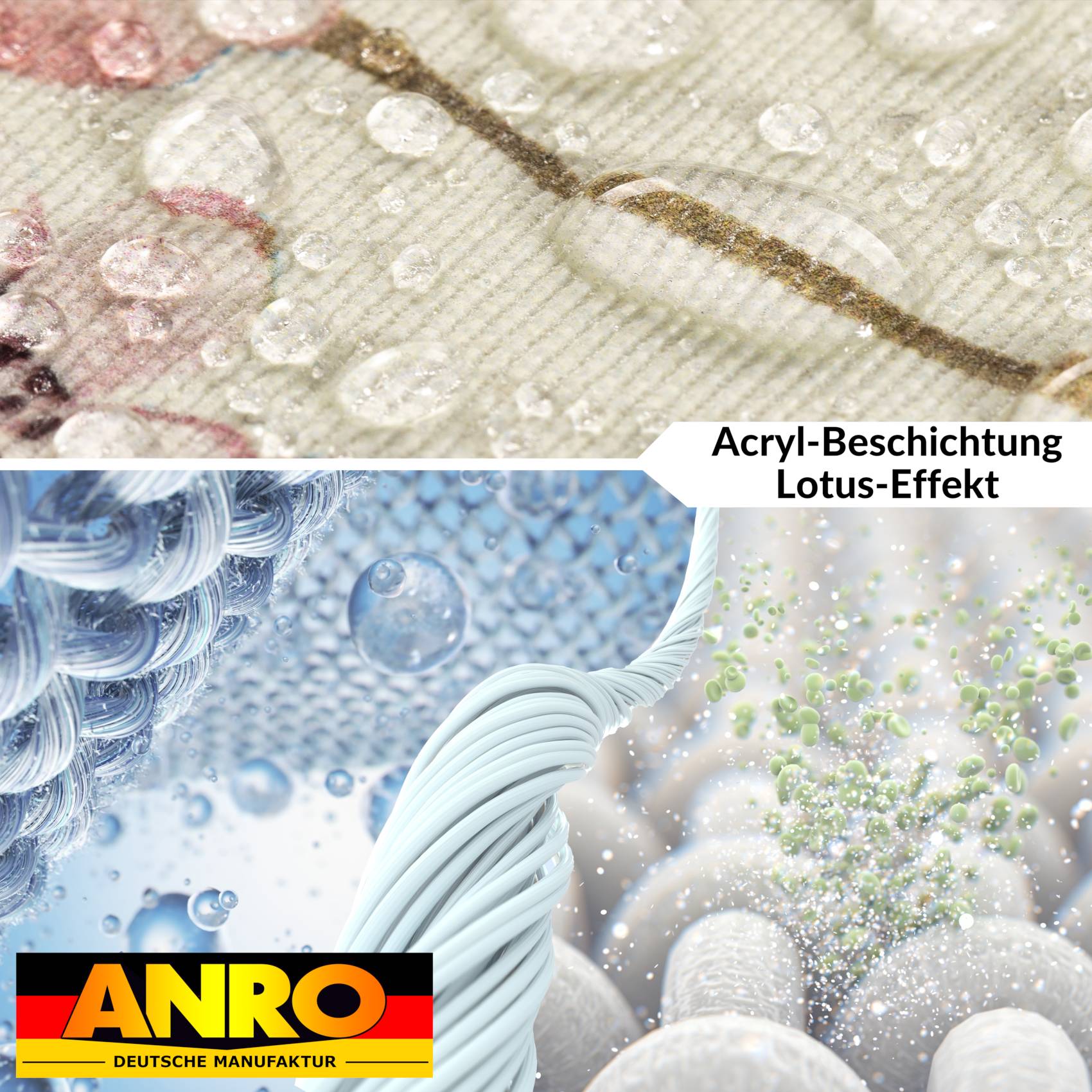 Tischdecke abwaschbar Stofftischdecke Gartentischdecke Textil Tischtuch Tafeldecke Meterware Kirsche