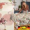 Tischdecke abwaschbar Stofftischdecke Gartentischdecke Textil Tischtuch Tafeldecke Meterware Kirsche