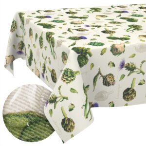 Tischdecke abwaschbar Stofftischdecke Gartentischdecke Textil Tischtuch Tafeldecke Meterware Artischocke
