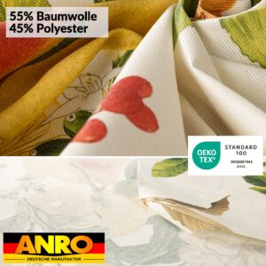 Tischdecke abwaschbar Stofftischdecke Gartentischdecke Textil Tischtuch Tafeldecke Meterware Sandias