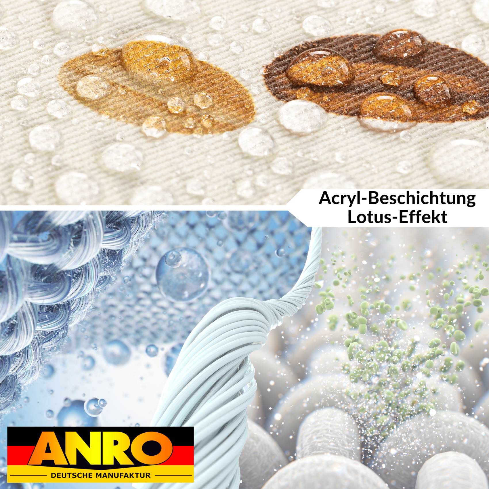 VIL0022_40 Tischdecke abwaschbar Stofftischdecke Gartentischdecke Textil Tischtuch Tafeldecke Meterware Sandias