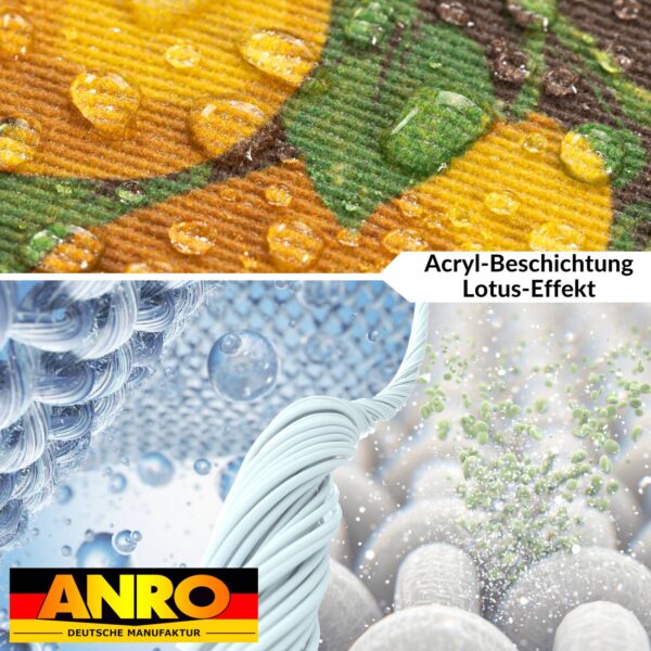 Tischdecke abwaschbar Stofftischdecke Gartentischdecke Textil Tischtuch Tafeldecke Meterware Retro