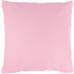 Kissenbezug Kopfkissenbezug 100% Baumwolle Kissenhülle atmungsaktiv Rosa