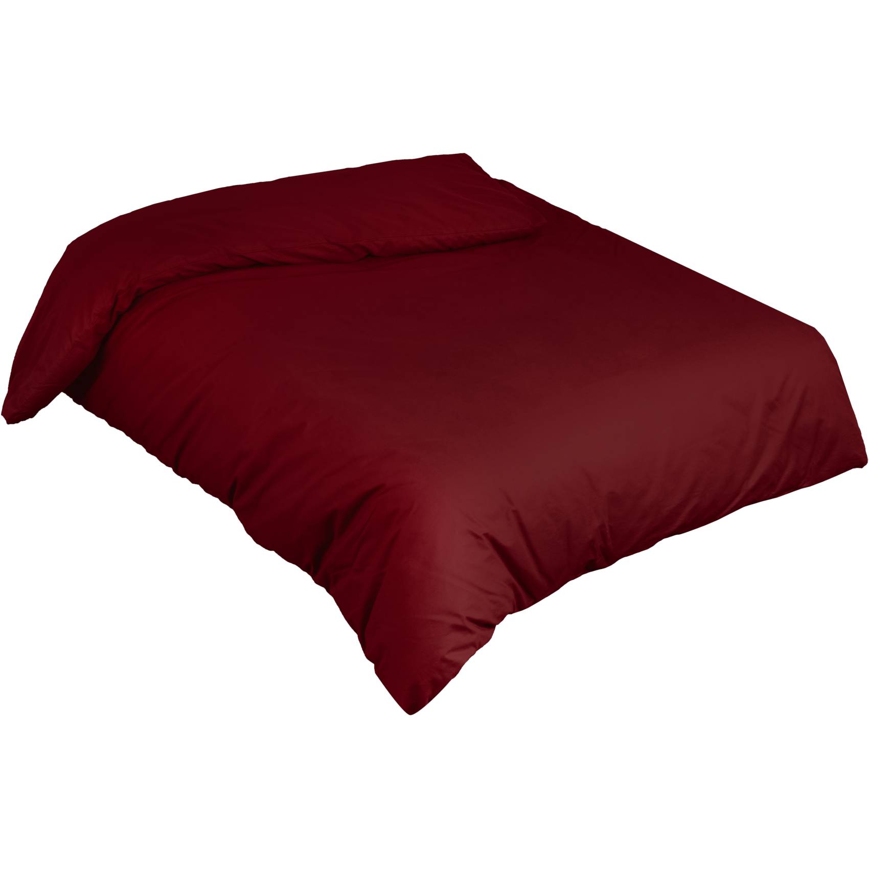 STBETT-ROTT_10A Bettbezug Bettdeckenbezug 100% Baumwolle Bettwäsche Bettdecke Bordeaux