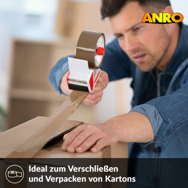 Klebeband Paketband Packband Paketklebeband BOPP 66m x 48mm Braun 6er oder 36er Rollen
